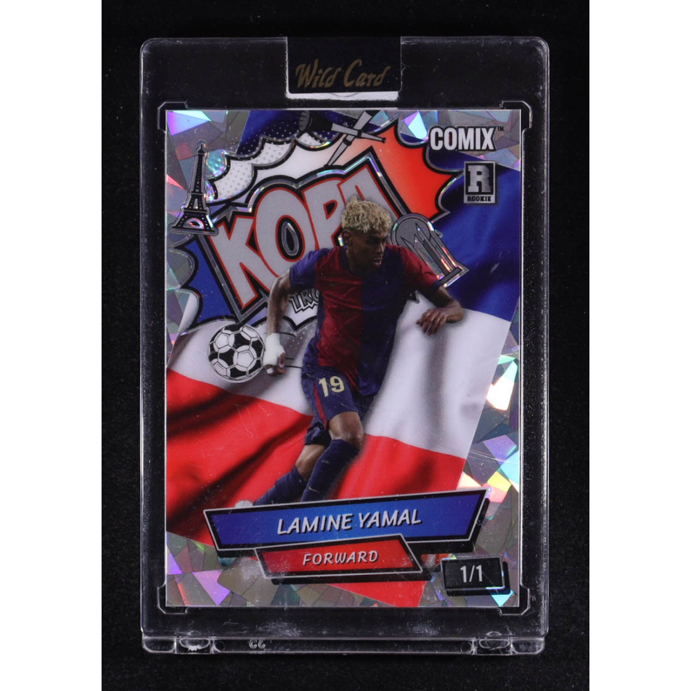 Lamine Yamal 2025 Wild Card Black Label Kopa Crystal #ACBLKLY02 #1/1 RC at PristineAuction.com