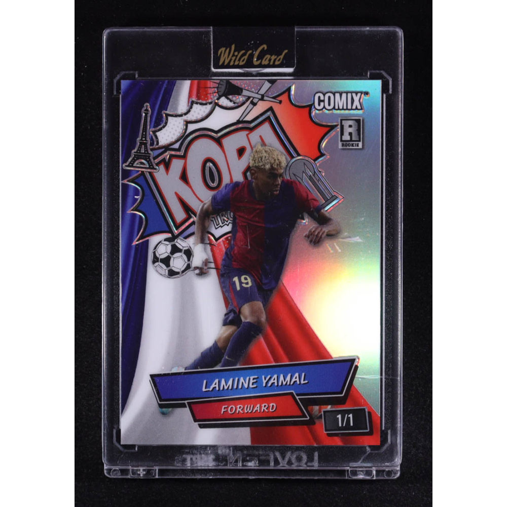 Lamine Yamal 2025 Wild Card Black Label Kopa Rainbow Foil #ACBLKLY02 #1/1 RC at PristineAuction.com