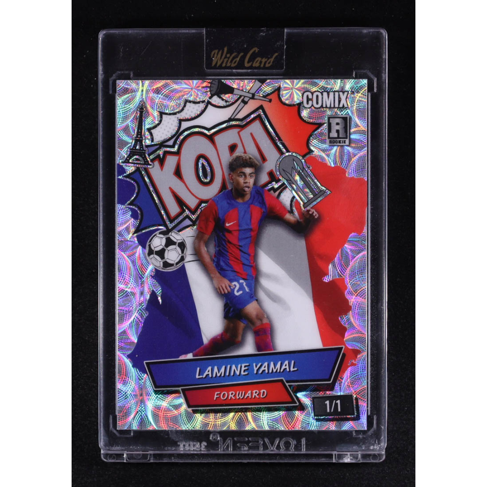 Lamine Yamal 2025 Wild Card Black Label Kopa Kaleidoscope #ACBLKLY12 #1/1 RC at PristineAuction.com