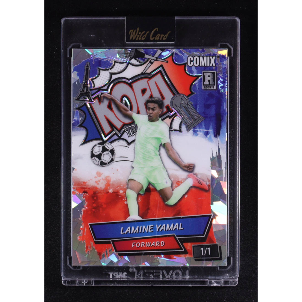 Lamine Yamal 2025 Wild Card Black Label Kopa Crystal #ACBLKLY09 #1/1 RC at PristineAuction.com