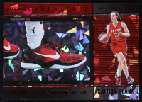 Caitlin Clark 2025 Panini Caitlin Clark Chronicled Red Cracked Ice #73 / Shoe Game at PristineAuction.com