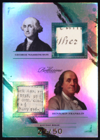 George Washington / Benjamin Franklin 2023 Super Products Bellissimo Edition Dual Relics Silver #124 #22/50 at PristineAuction.com