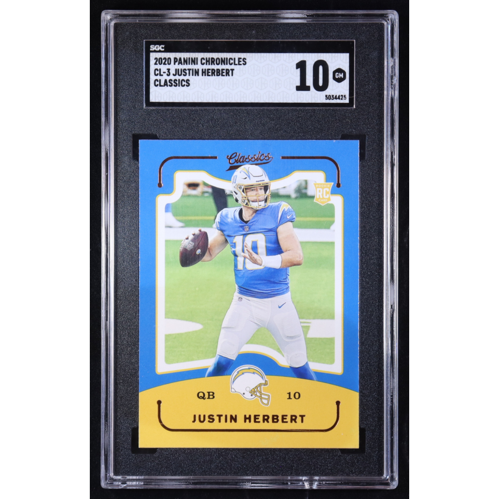 Justin Herbert 2020 Classics #3 RC (SGC 10) at PristineAuction.com