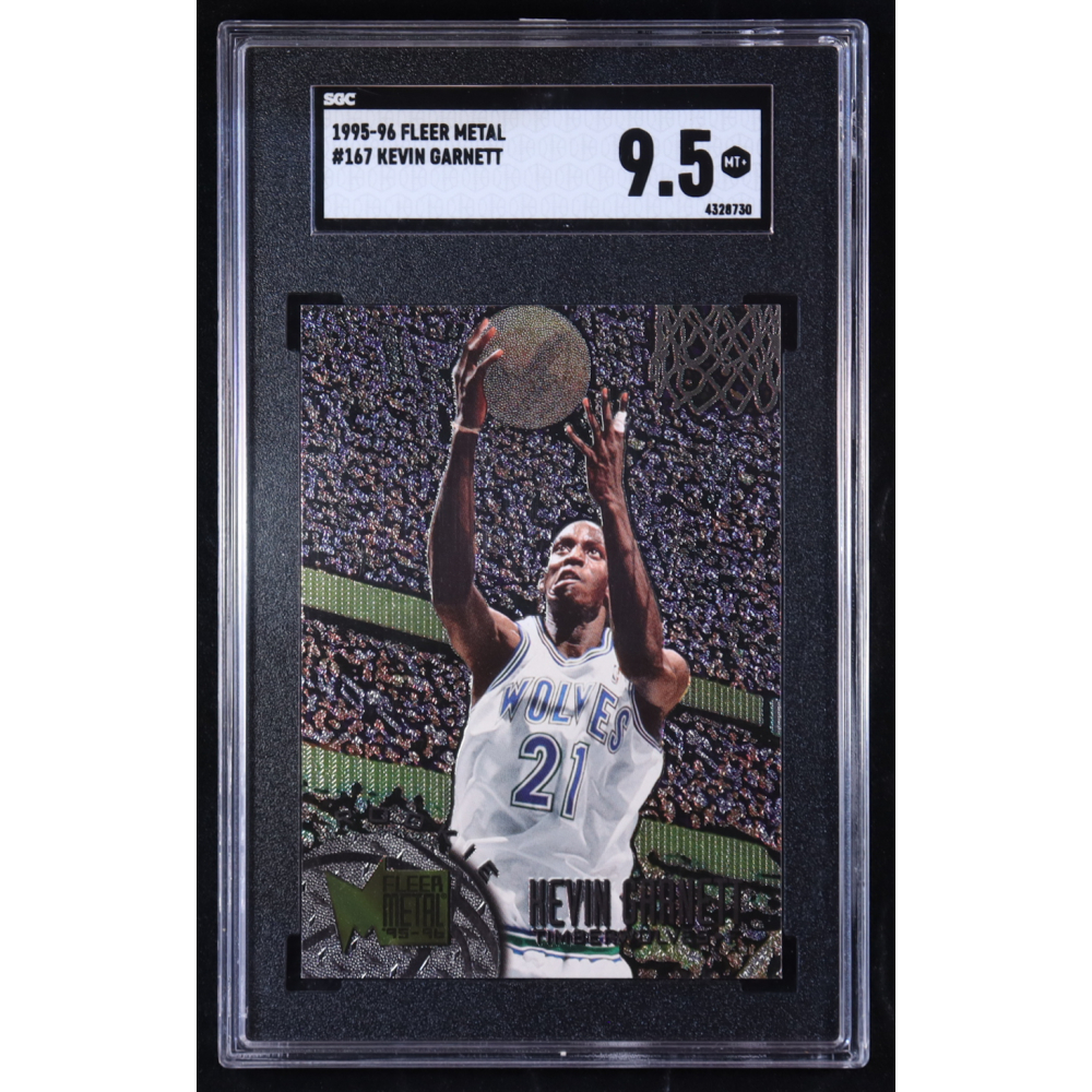 Kevin Garnett 1995-96 Fleer Metal #167 RC (SGC 9.5) at PristineAuction.com