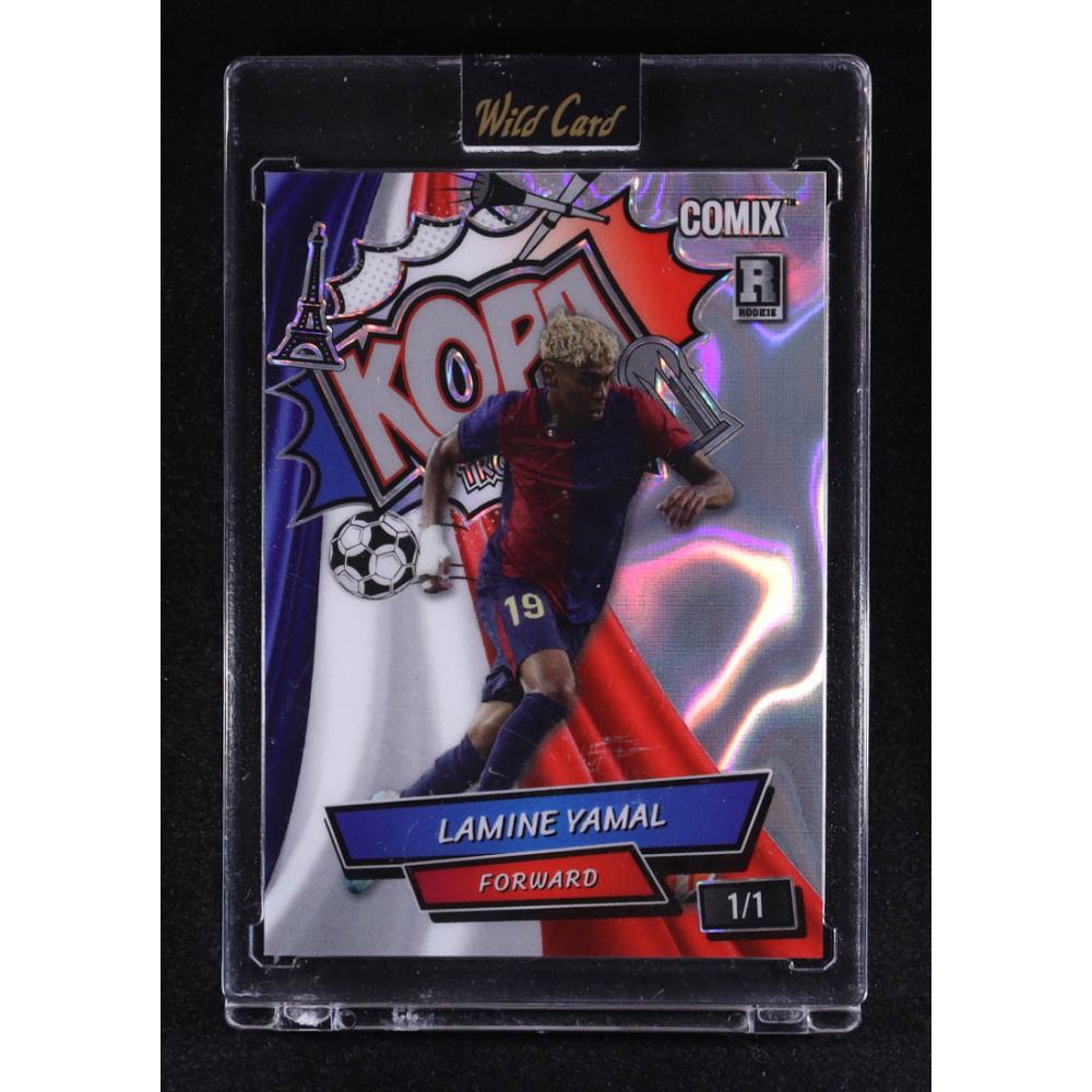 Lamine Yamal 2025 Wild Card Black Label Kopa Lava #ACBLKLY02 #1/1 RC at PristineAuction.com