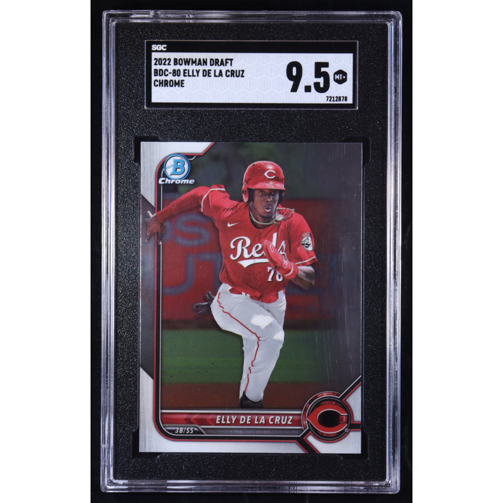 Elly De La Cruz 2022 Bowman Chrome Draft #BDC80 RC (SGC 9.5) at PristineAuction.com