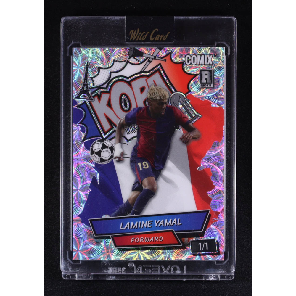 Lamine Yamal 2025 Wild Card Black Label Kopa Kaleidoscope #ACBLKLY02 #1/1 RC at PristineAuction.com