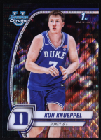 Kon Knueppel 2024-25 Bowman Chrome University Black Wave Refractors #48 RC at PristineAuction.com