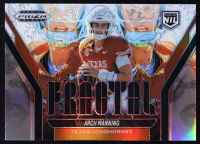 Arch Manning 2025 Panini Prizm Black Fractal Prizms Silver #23 RC at PristineAuction.com