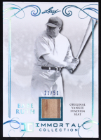 Babe Ruth 2017 Leaf Babe Ruth Immortal Collection Yankee Stadium Seat Platinum Spectrum #YS23 #21/50 at PristineAuction.com