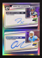 Jaxon Smith-Njigba / Quentin Johnston 2023 Donruss Optic Rookie Dual Autographs #5 RC at PristineAuction.com