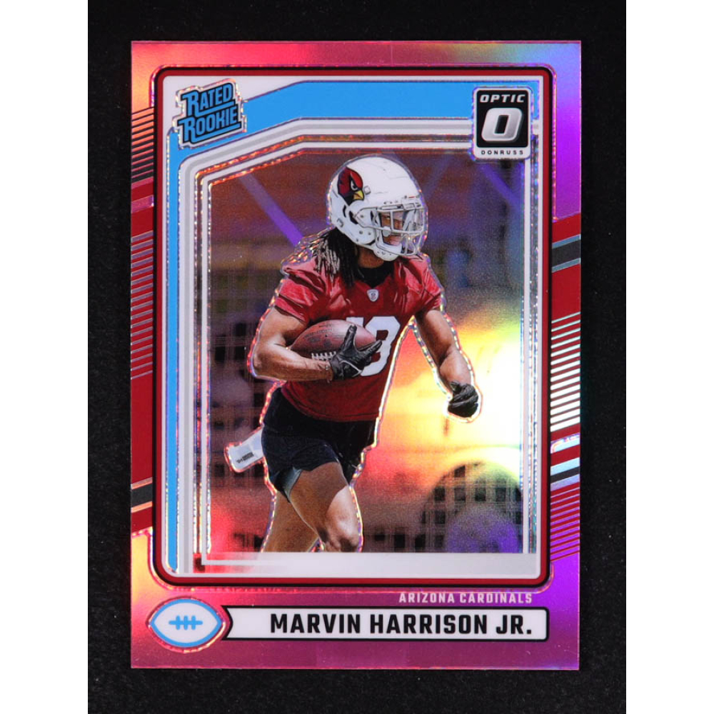 Marvin Harrison Jr. 2024 Donruss Optic Rated Rookies Preview Pink #393 RC at PristineAuction.com