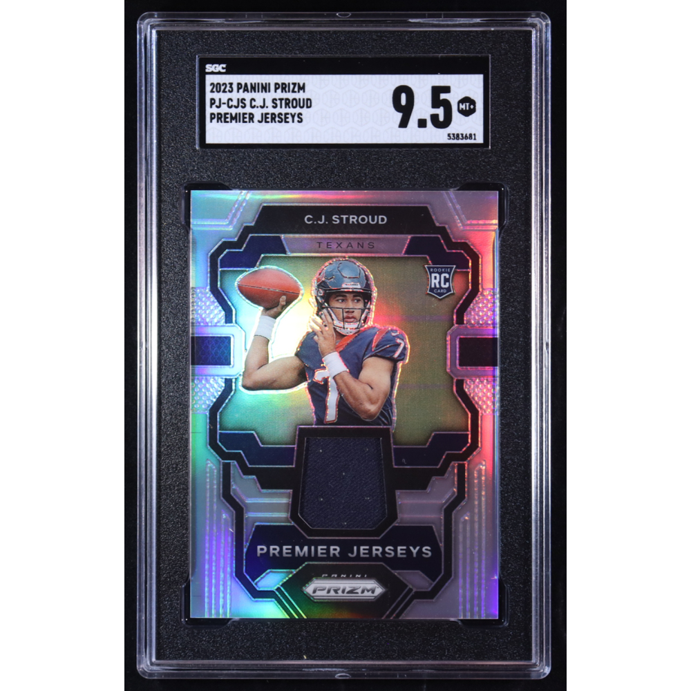 CJ Stroud  2023 Panini Prizm Premier Jerseys #2 RC (SGC 9.5) at PristineAuction.com