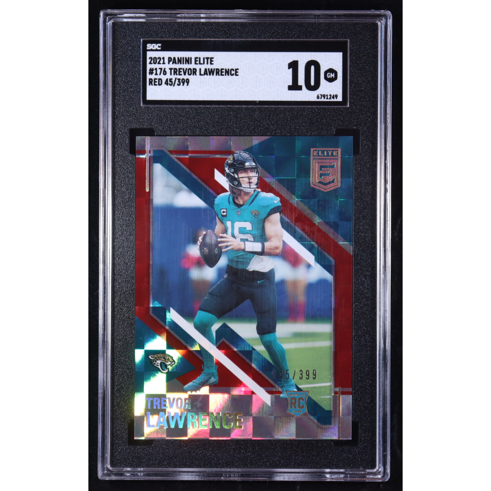 Trevor Lawrence 2021 Panini Chronicles Elite Update Red #176 #045/399 RC (SGC 10) at PristineAuction.com