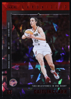Caitlin Clark 2025 Panini Caitlin Clark Chronicled Red Cracked Ice #3 at PristineAuction.com