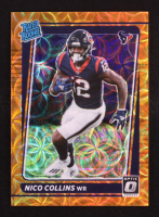 Nico Collins 2021 Panini Donruss Rated Rookie Orange Scope #230 RC #33/79 at PristineAuction.com
