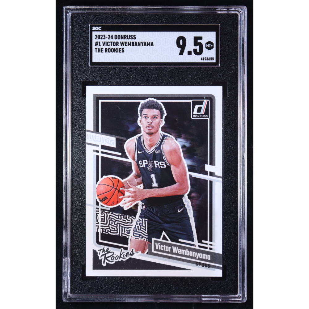 Victor Wembanyama 2023-24 Donruss The Rookies #1 RC (SGC 9.5) at PristineAuction.com