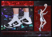 Caitlin Clark 2025 Panini Caitlin Clark Chronicled Red Cracked Ice #74 / Shoe Game at PristineAuction.com