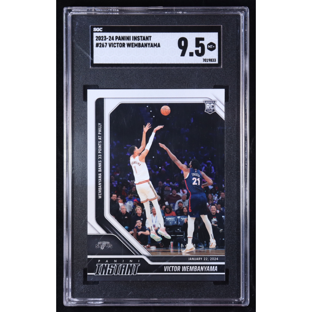 Victor Wembanyama 2023-24 Panini Instant #267 RC (SGC 9.5) at PristineAuction.com
