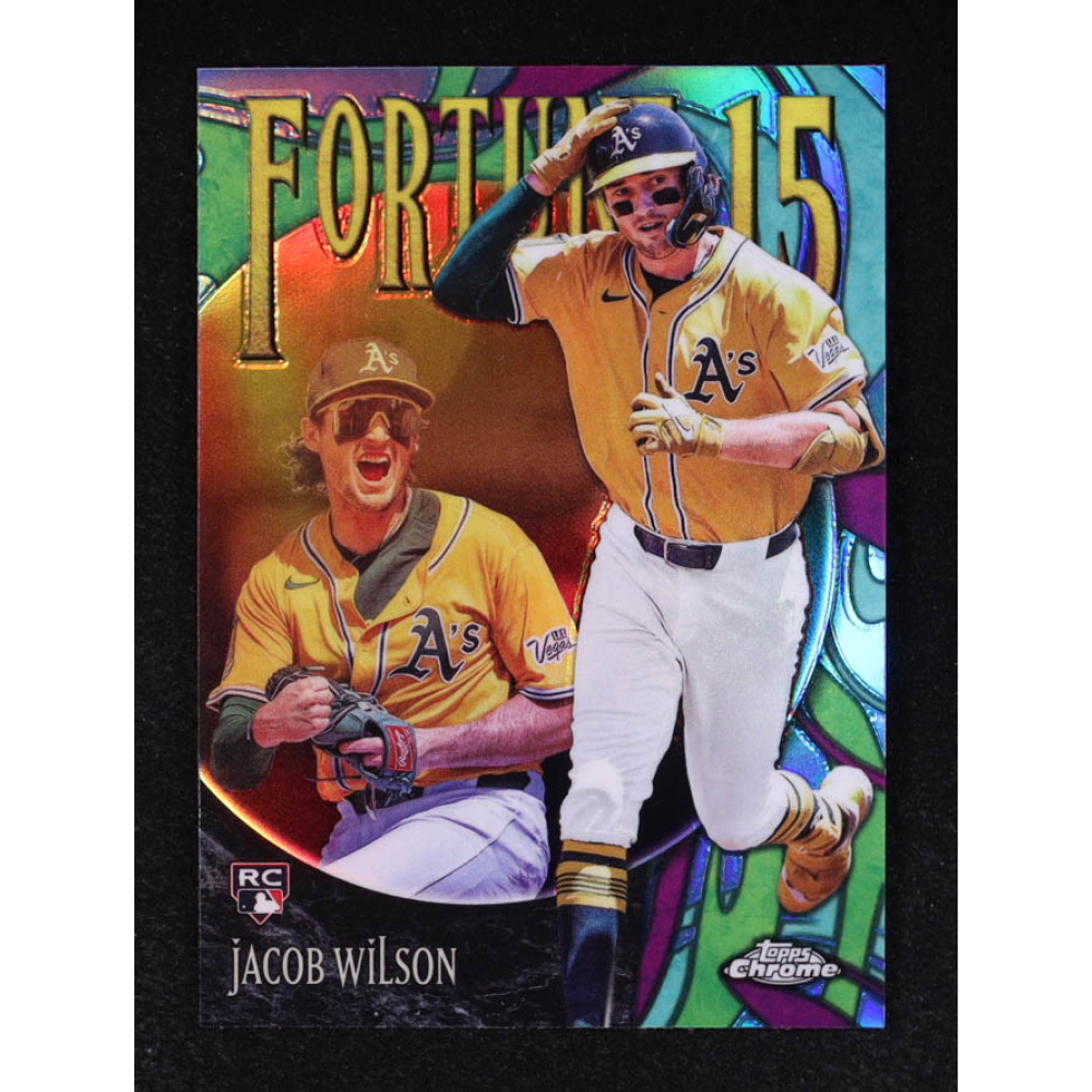 Jacob Wilson 2025 Topps Chrome Update Fortune 15 #F1518 RC at PristineAuction.com