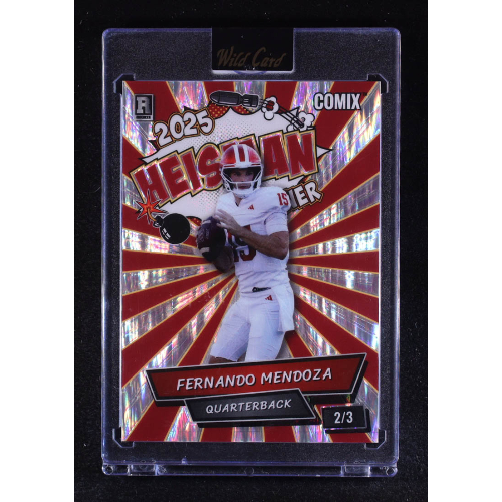 Fernando Mendoza 2025 Wild Card Comix Heisman Shock #ACHOFM010 #2/3 RC at PristineAuction.com