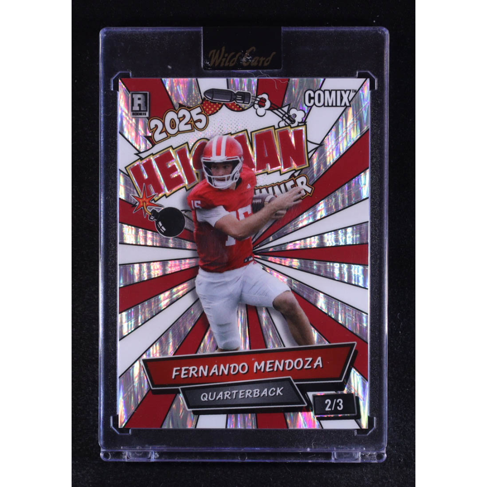 Fernando Mendoza 2025 Wild Card Comix Heisman Shock #ACHOFM08 #2/3 RC at PristineAuction.com
