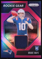 Drake Maye 2024 Panini Prizm Rookie Gear Pink #6 RC at PristineAuction.com