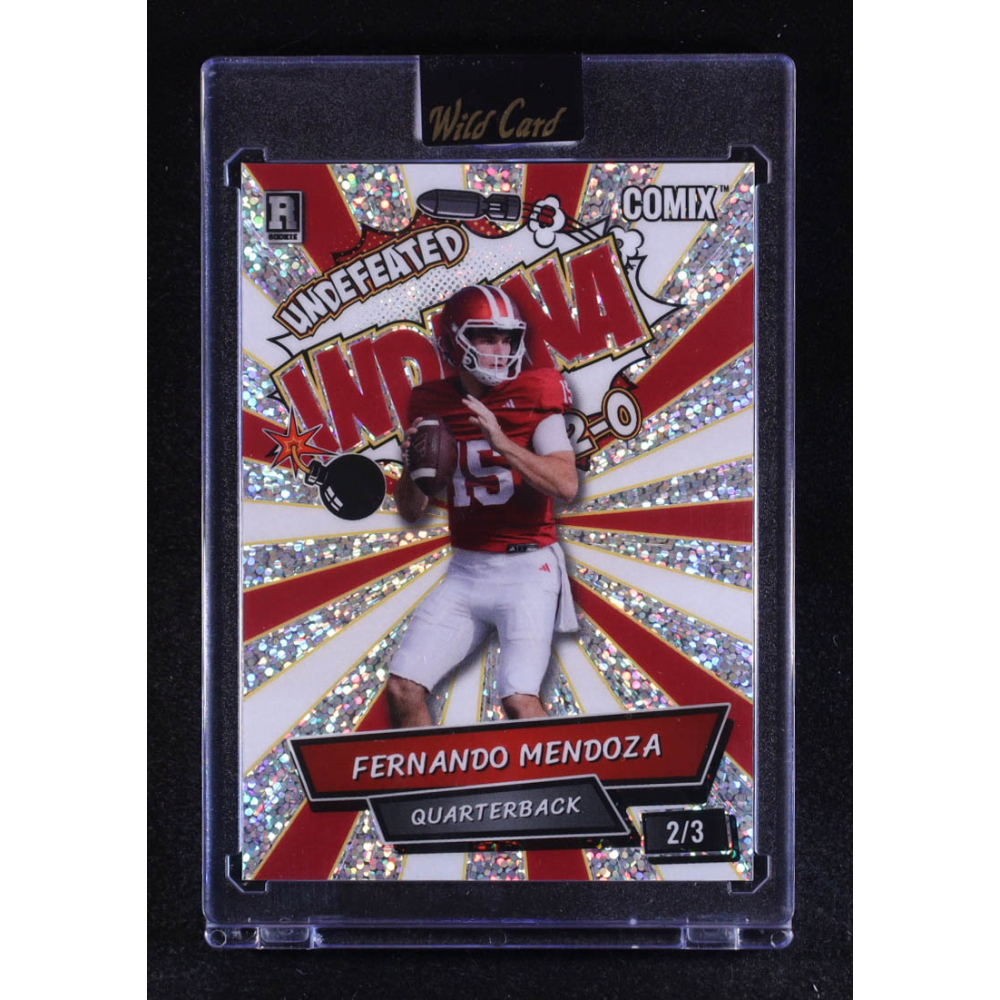 Fernando Mendoza 2025 Wild Card Comix Indiana Sparkles #ACBLFM06 #2/3 RC at PristineAuction.com