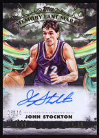 John Stockton 2024-25 Topps Inception Memory Lane Marks Camo #MLMJS #06/10 at PristineAuction.com