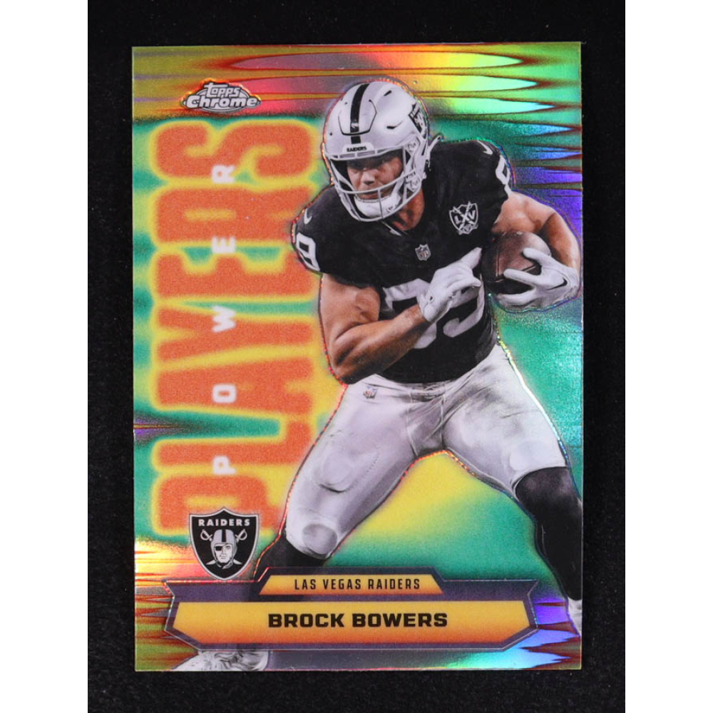 Brock Bowers 2025 Topps Chrome Power Players Refractors #PP31 at PristineAuction.com