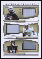 Travis Hunter / Will Sheppard / Shedeur Sanders 2025 Panini National Treasures Collegiate Team Trio Materials #1 RC #57/99 at PristineAuction.com