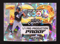 Jaison Chourio 2025 Leaf Baseball Nation MiLB Top 100 Pre-Production Proof #1/1 at PristineAuction.com