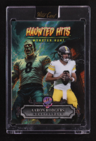 Aaron Rodgers 2025 Wild Card Haunted Hits Monster Hunt Jersey Edition Frankenstein Sandglitter #HHJFR-AR #1/1 at PristineAuction.com