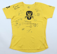 2010-2011 Los Angeles Lakers Team-Signed "Team Livestrong" T-Shirt by (12) with Kobe Bryant, Pau Gasol, Ron Artest, Derek Fisher (Beckett & PSA) at PristineAuction.com