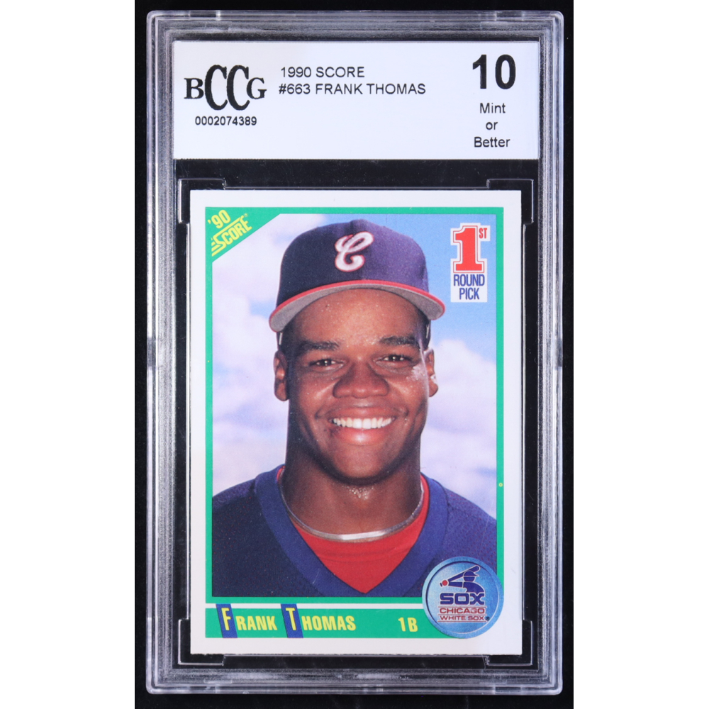 Frank Thomas 1990 Score #663 RC (Beckett 10) at PristineAuction.com