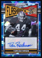 Tom Rathman 2025 Panini Prizm Flashback Autographs Prizms Blue Ice #7 #57/99 at PristineAuction.com