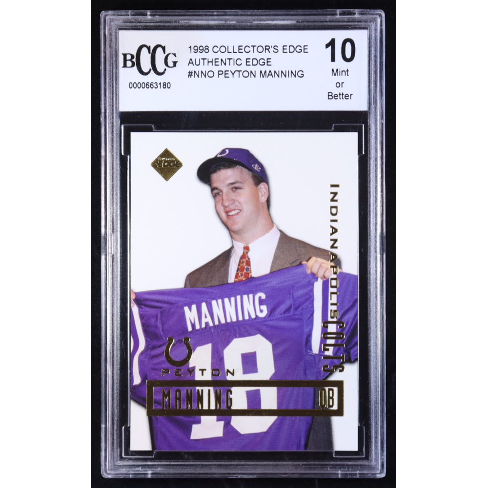 Peyton Manning 1998 Collector's Edge Promos #NNO RC (BCCG 10) at PristineAuction.com