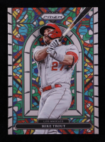 Mike Trout 2022 Panini Prizm Stained Glass #5 at PristineAuction.com