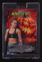 Ronda Rousey 2025 Wild Card Monster Hit Monster Hunt Pumpkin Shock Red #MHPP-RR #1/1 at PristineAuction.com