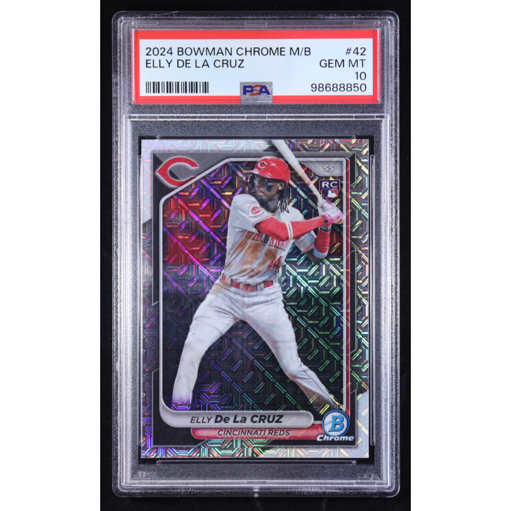 Elly De La Cruz 2024 Bowman Chrome Mega Box #42 RC (PSA 10) at PristineAuction.com
