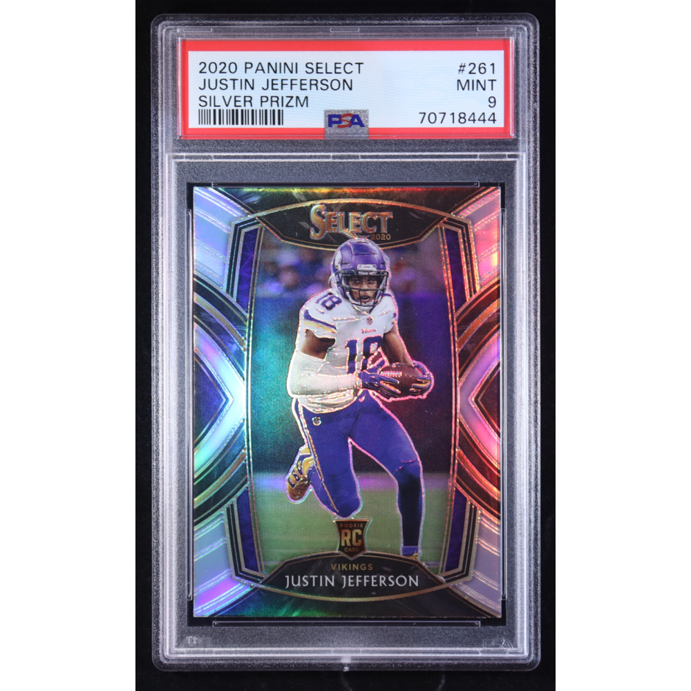 Justin Jefferson 2020 Select Prizm Silver #261 RC (PSA 9) at PristineAuction.com
