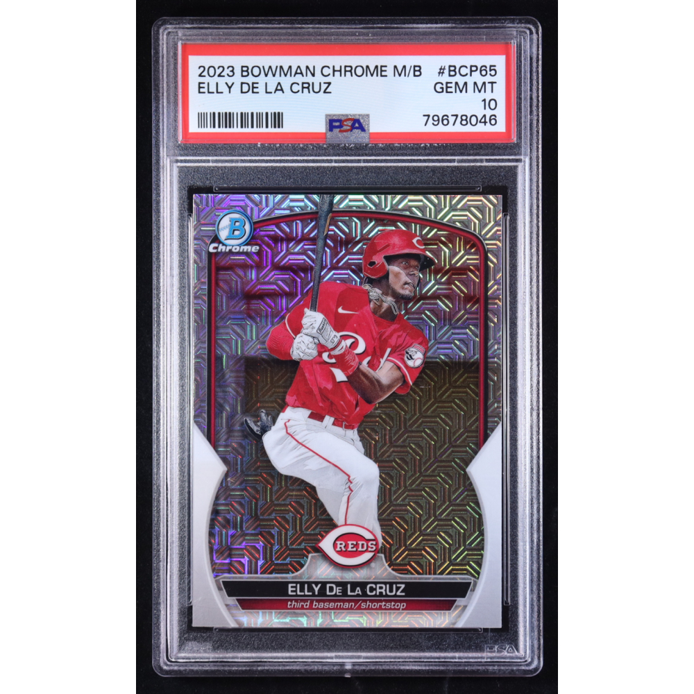 Elly De La Cruz 2023 Bowman Chrome Mega Box Prospects #BCP65 RC (PSA 10) at PristineAuction.com