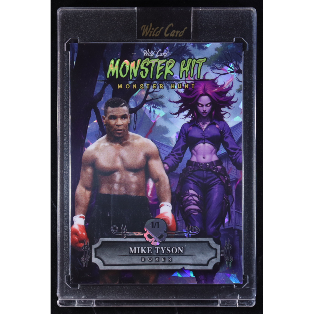Mike Tyson 2025 Wild Card Monster Hit Monster Hunt Witch Crystals #MHWHMT #1/1 at PristineAuction.com