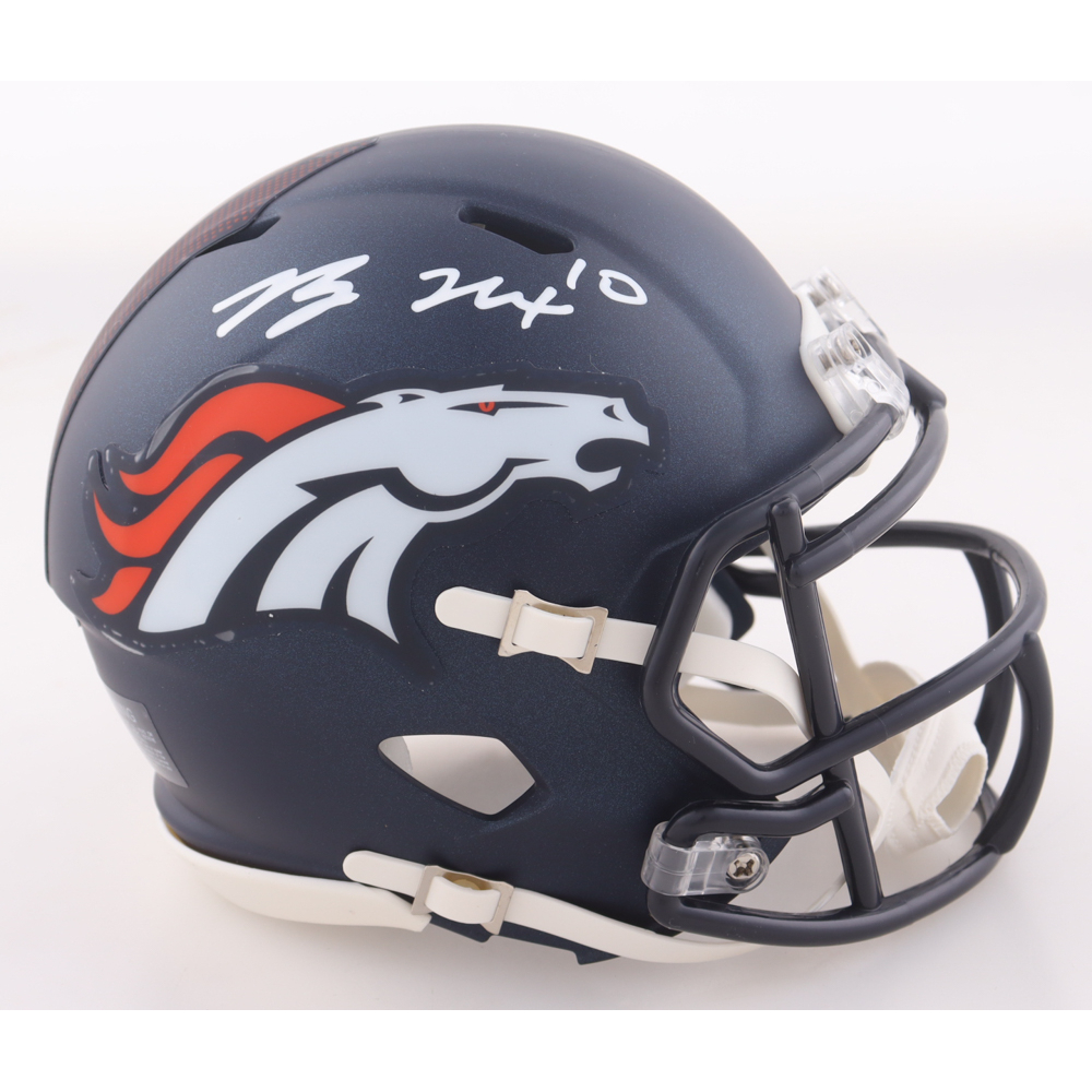 Bo Nix Signed Broncos Speed Mini Helmet (PSA) at PristineAuction.com