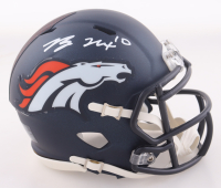 Bo Nix Signed Broncos Speed Mini Helmet (PSA) at PristineAuction.com
