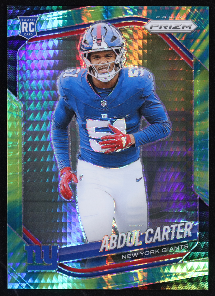 Abdul Carter 2025 Panini Prizm Prizms Hyper #394 RC #180/200