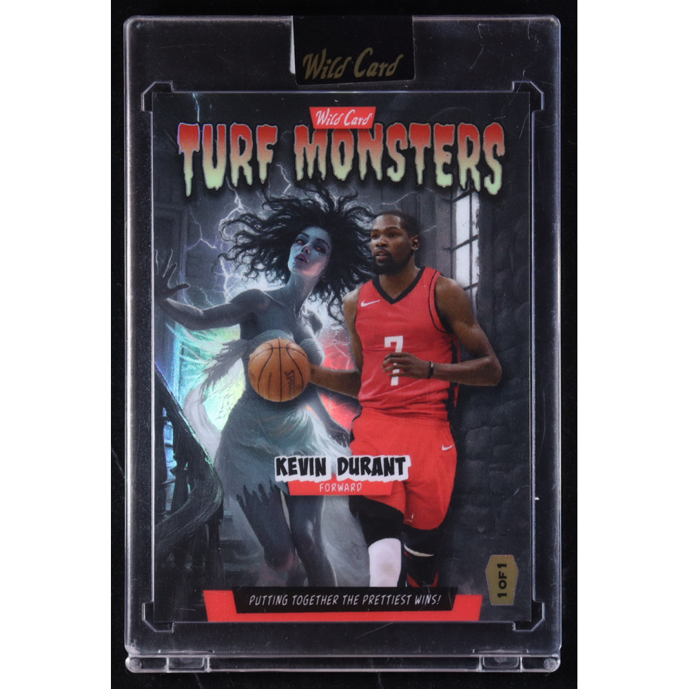 Kevin Durant 2025 Wild Card Turf Monsters Silver Spirit #TMWFKD #1/1 at PristineAuction.com