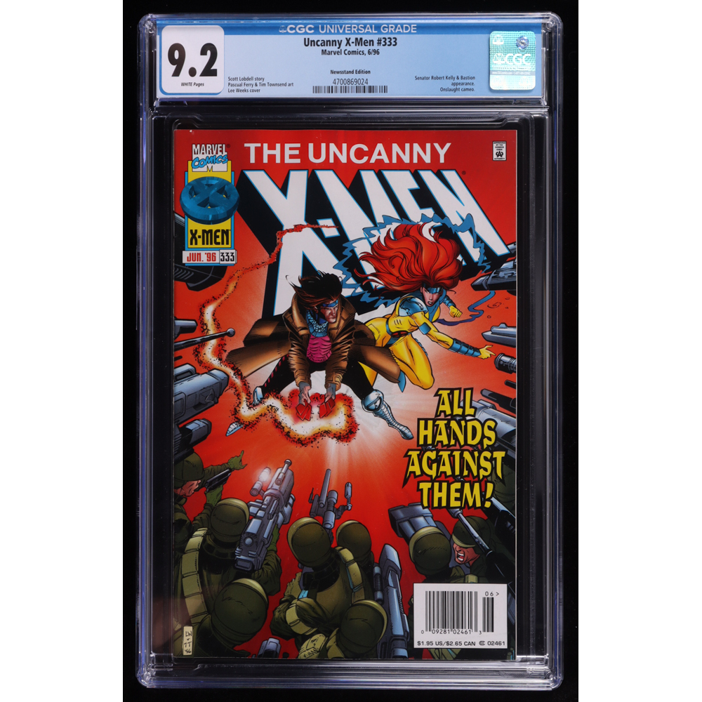 1996 "The Uncanny X-Men" #333 Marvel Comic Book (CGC 9.2) at PristineAuction.com