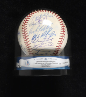 2003 Phillies OML Baseball Team-Signed by (28) with Brett Myers, Greg Gross, Nick Punto, Randy Wolf with Beckett Display Case (BGS Encapsulated) at PristineAuction.com
