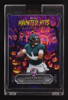 Jalen Hurts 2025 Wild Card Haunted Hits Monster Hunt Pumpkin Purple Scope #HHP-JH #3/3 at PristineAuction.com